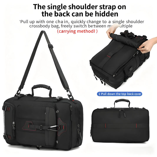 90L Waterproof Oxford Material Expandable Rucksack Large Capacity Hiking Backpack Physiological Curve Back 20 Inches England