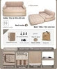 Modern Double Camping Inflatable PVC Sectional Sofa Bed with Full Hair Backrest Foldable Travel for Outdoor Living Room